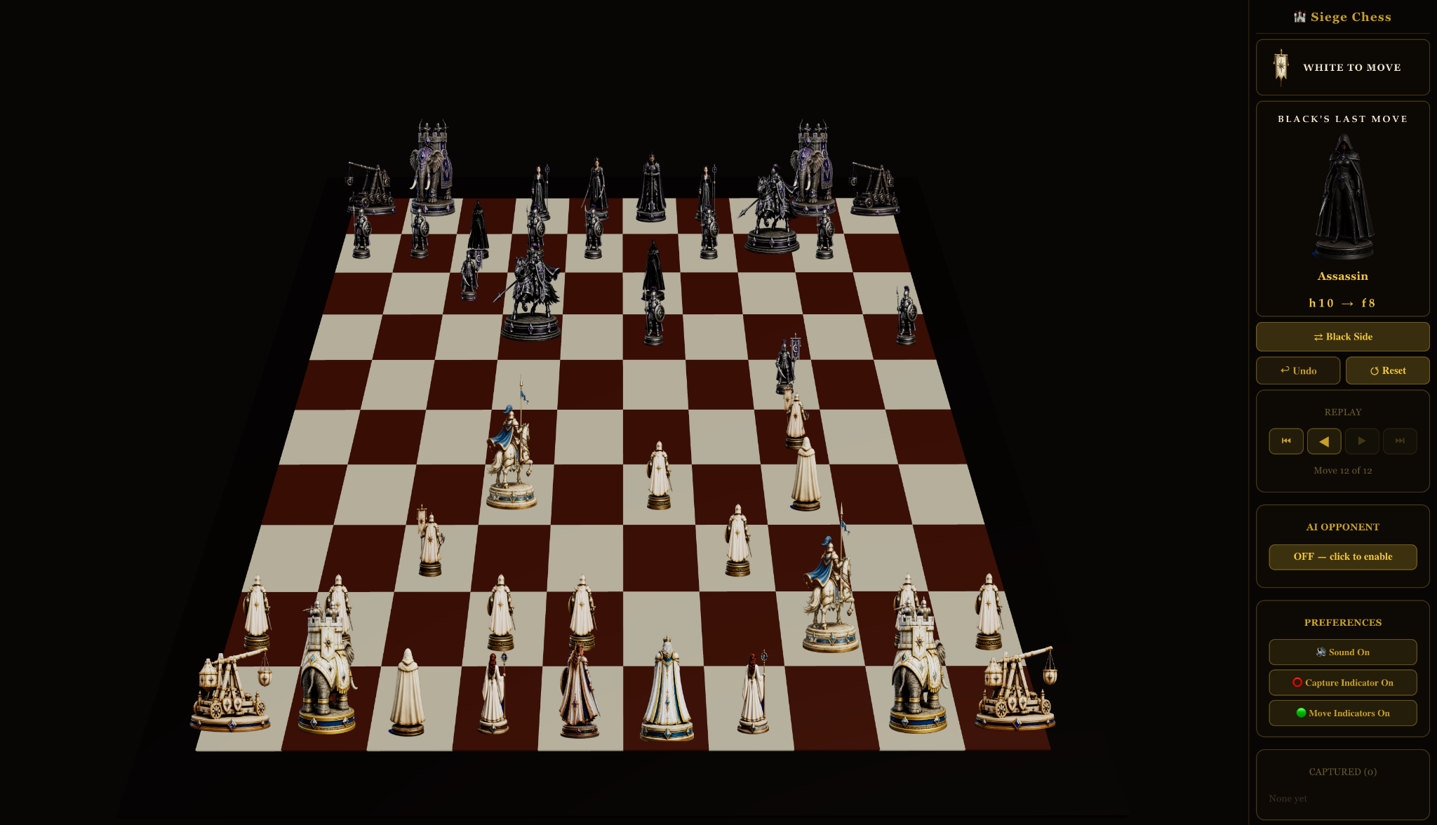 Siege Chess gameplay